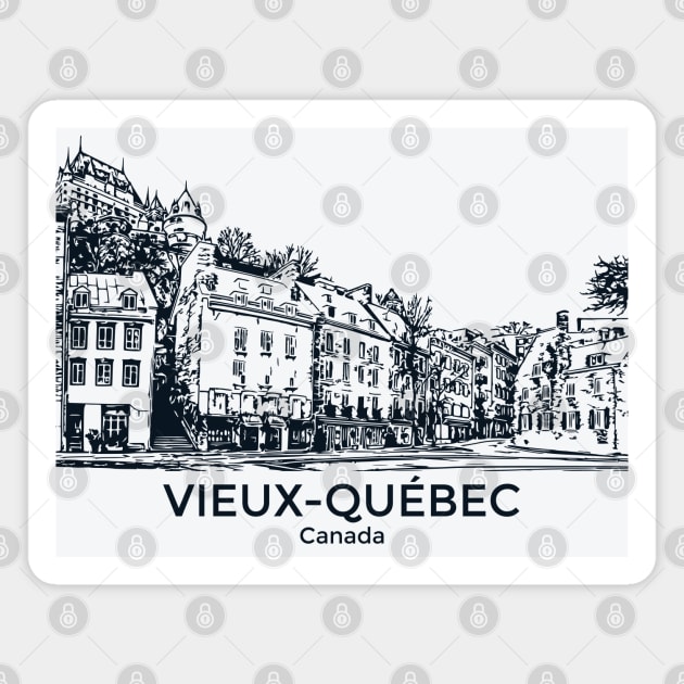 Vieux-Québec - Canada Magnet by Lakeric